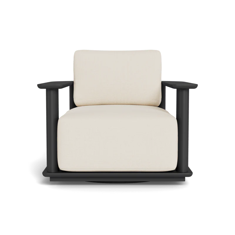 Newport Aluminum Barrel Swivel Lounge Chair - Image 20