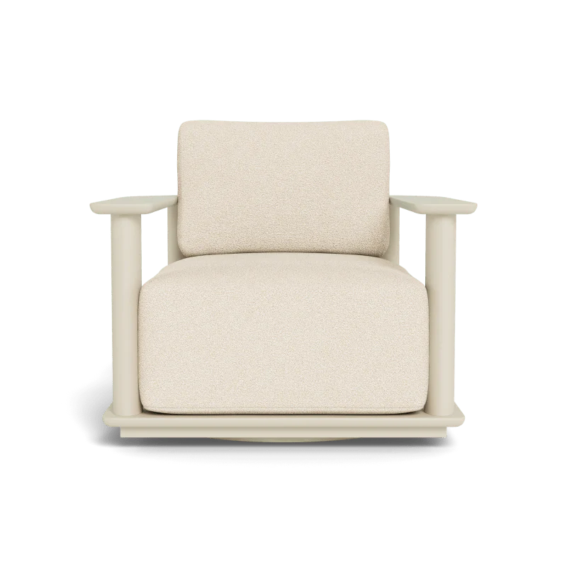 Newport Aluminum Barrel Swivel Lounge Chair - Image 28