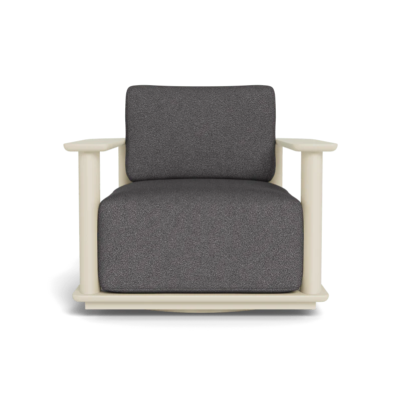 Newport Aluminum Barrel Swivel Lounge Chair - Image 29