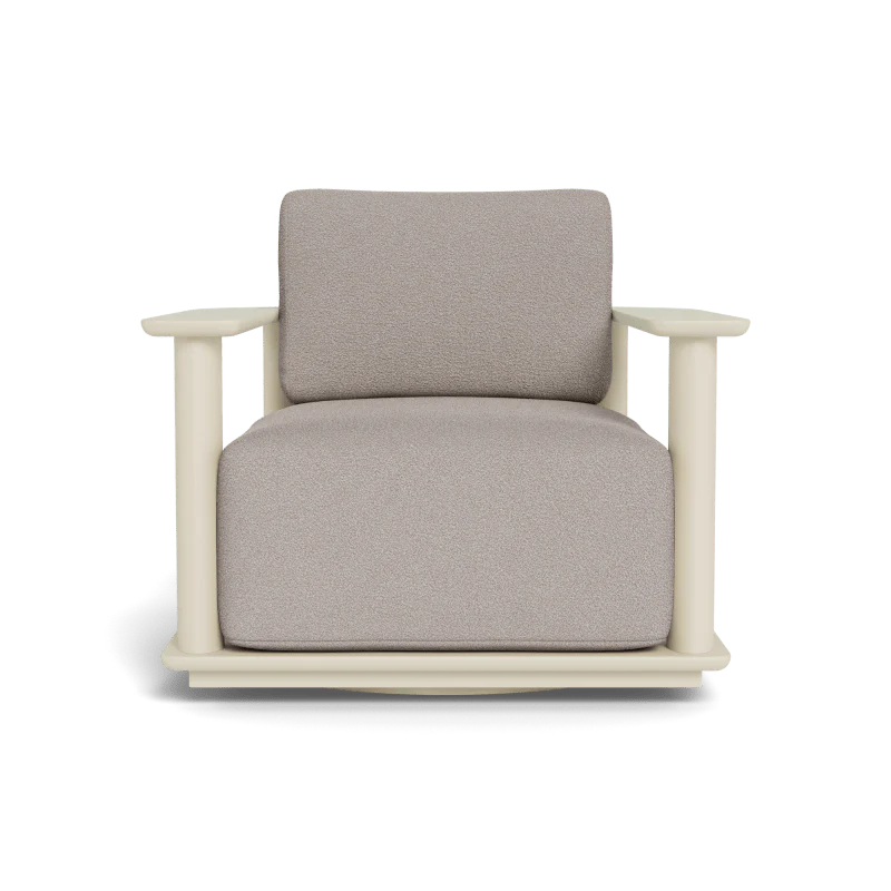 Newport Aluminum Barrel Swivel Lounge Chair - Image 30