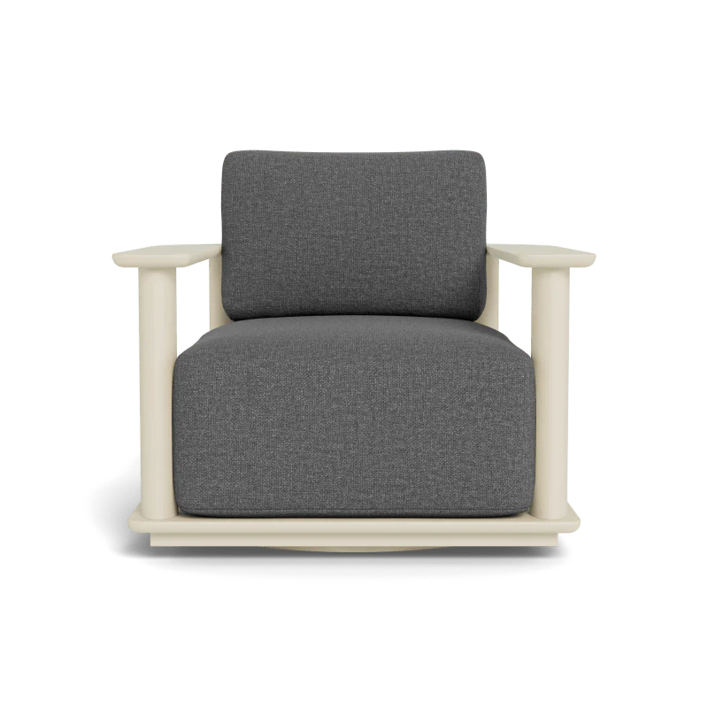 Newport Aluminum Barrel Swivel Lounge Chair - Image 33
