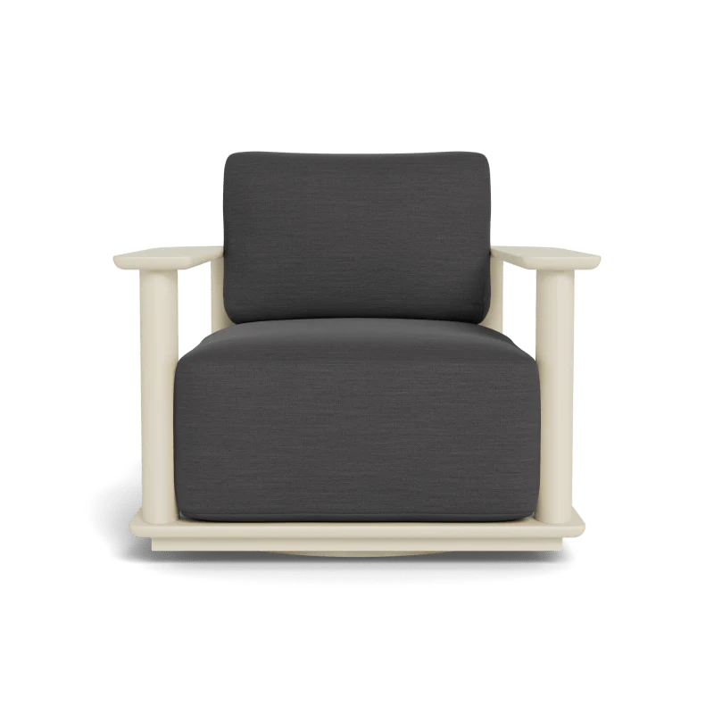 Newport Aluminum Barrel Swivel Lounge Chair - Image 47