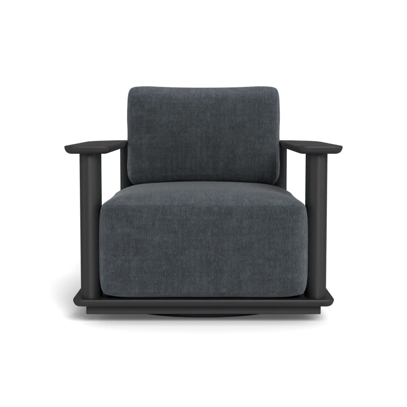 Newport Aluminum Barrel Swivel Lounge Chair - Image 53