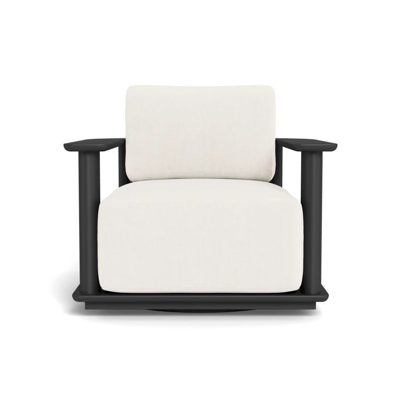 Newport Aluminum Barrel Swivel Lounge Chair - Image 54