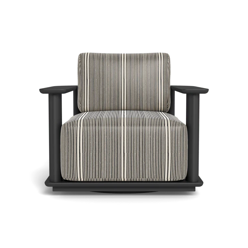 Newport Aluminum Barrel Swivel Lounge Chair - Image 55