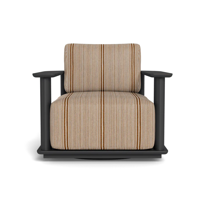 Newport Aluminum Barrel Swivel Lounge Chair - Image 57