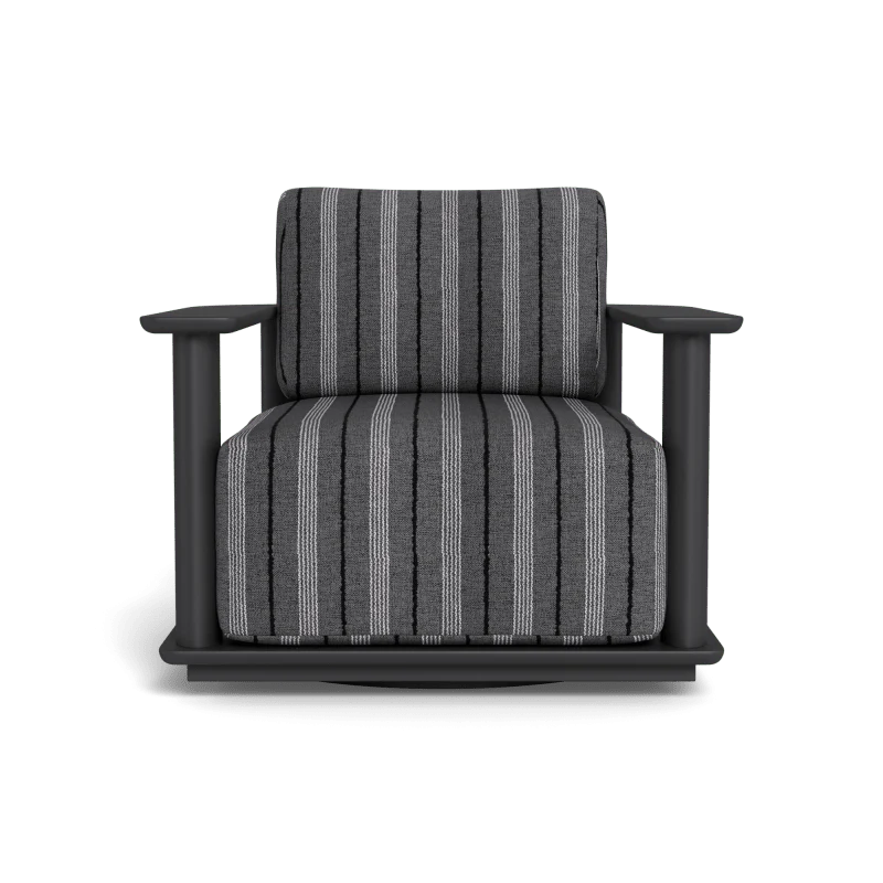 Newport Aluminum Barrel Swivel Lounge Chair - Image 59