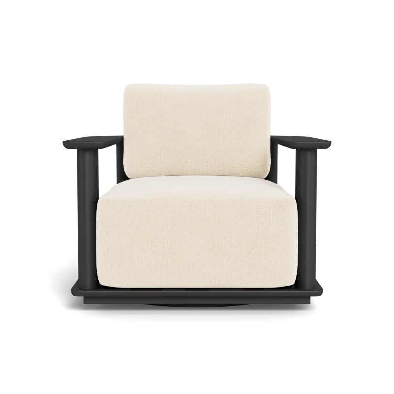 Newport Aluminum Barrel Swivel Lounge Chair - Image 63