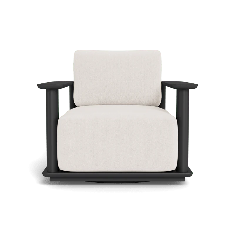 Newport Aluminum Barrel Swivel Lounge Chair - Image 64