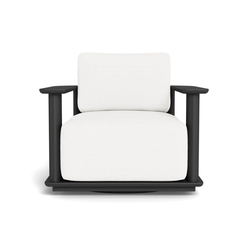 Newport Aluminum Barrel Swivel Lounge Chair - Image 65
