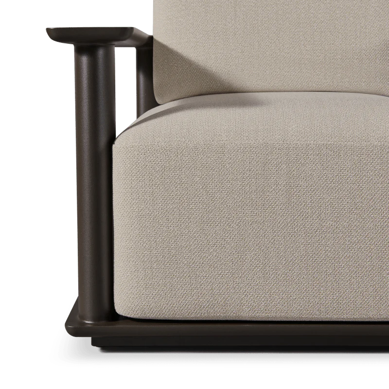 Newport Aluminum Barrel Swivel Lounge Chair - Image 7