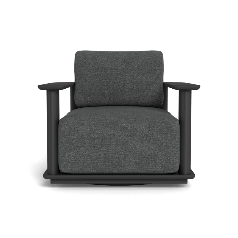 Newport Aluminum Barrel Swivel Lounge Chair - Image 72