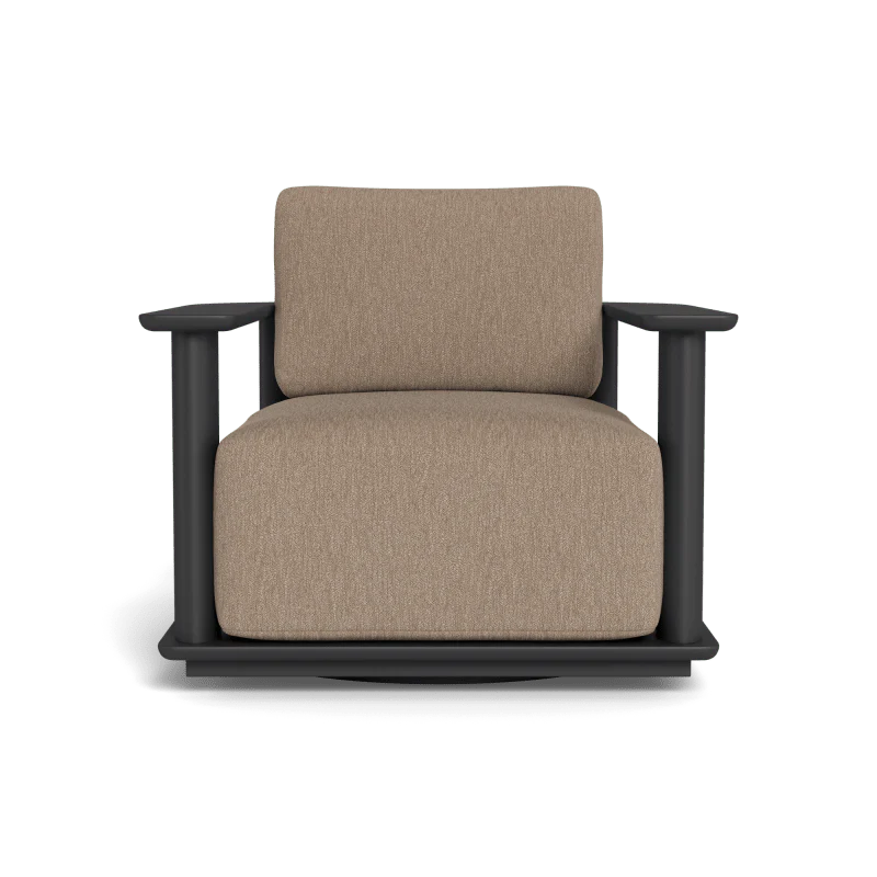 Newport Aluminum Barrel Swivel Lounge Chair - Image 73
