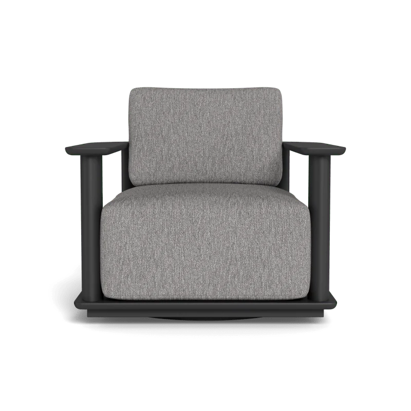 Newport Aluminum Barrel Swivel Lounge Chair - Image 76