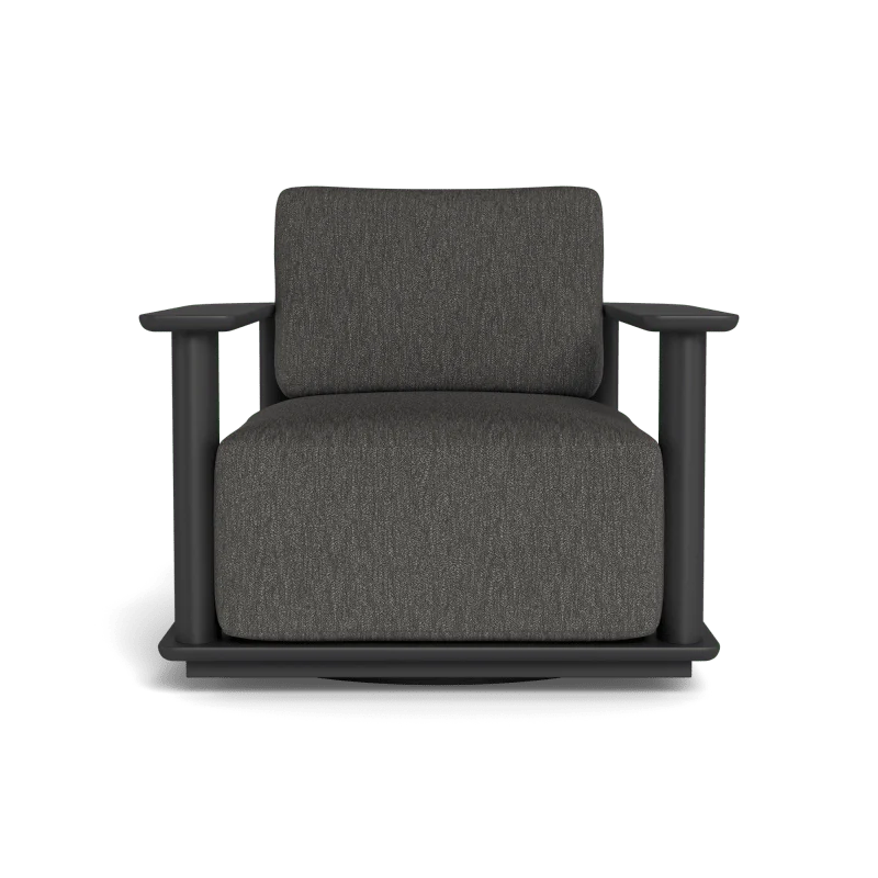 Newport Aluminum Barrel Swivel Lounge Chair - Image 78