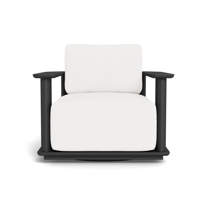 Newport Aluminum Barrel Swivel Lounge Chair - Image 79