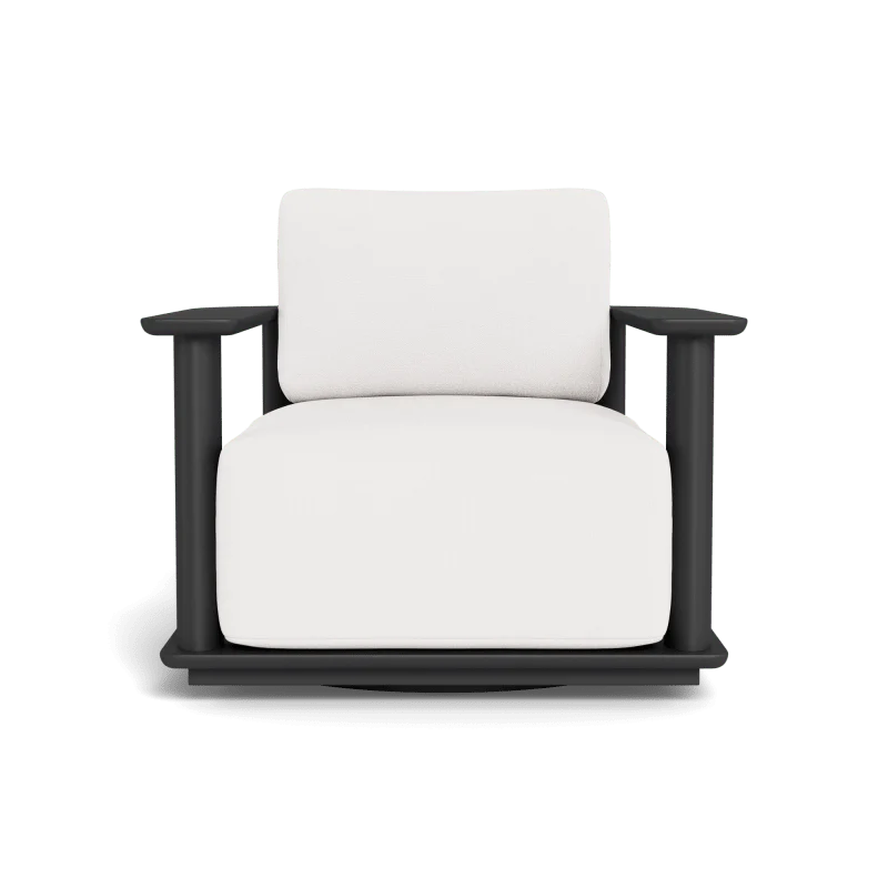 Newport Aluminum Barrel Swivel Lounge Chair - Image 80