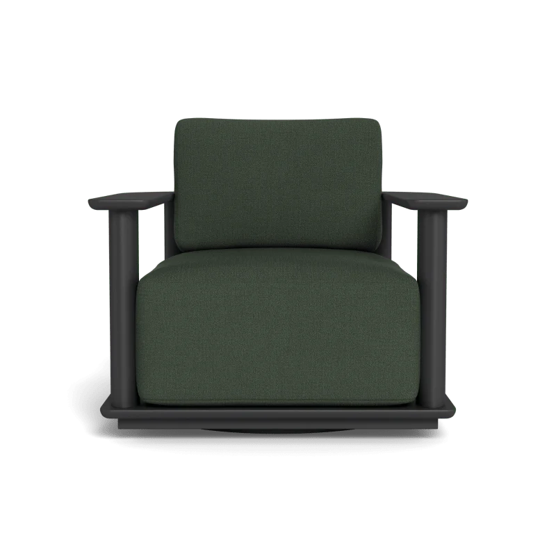 Newport Aluminum Barrel Swivel Lounge Chair - Image 82