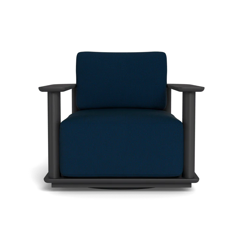 Newport Aluminum Barrel Swivel Lounge Chair - Image 83