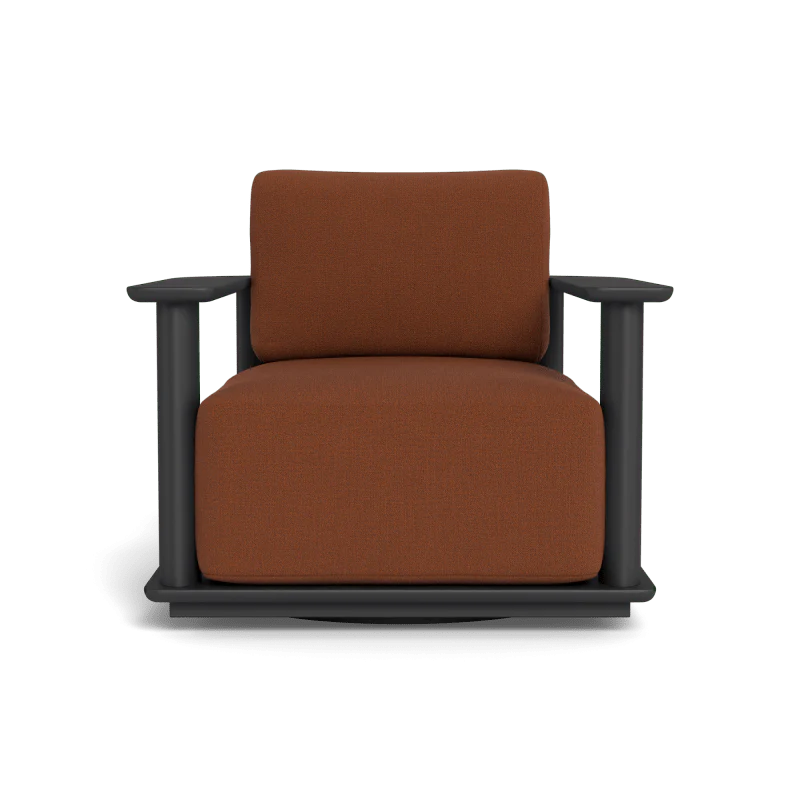Newport Aluminum Barrel Swivel Lounge Chair - Image 85