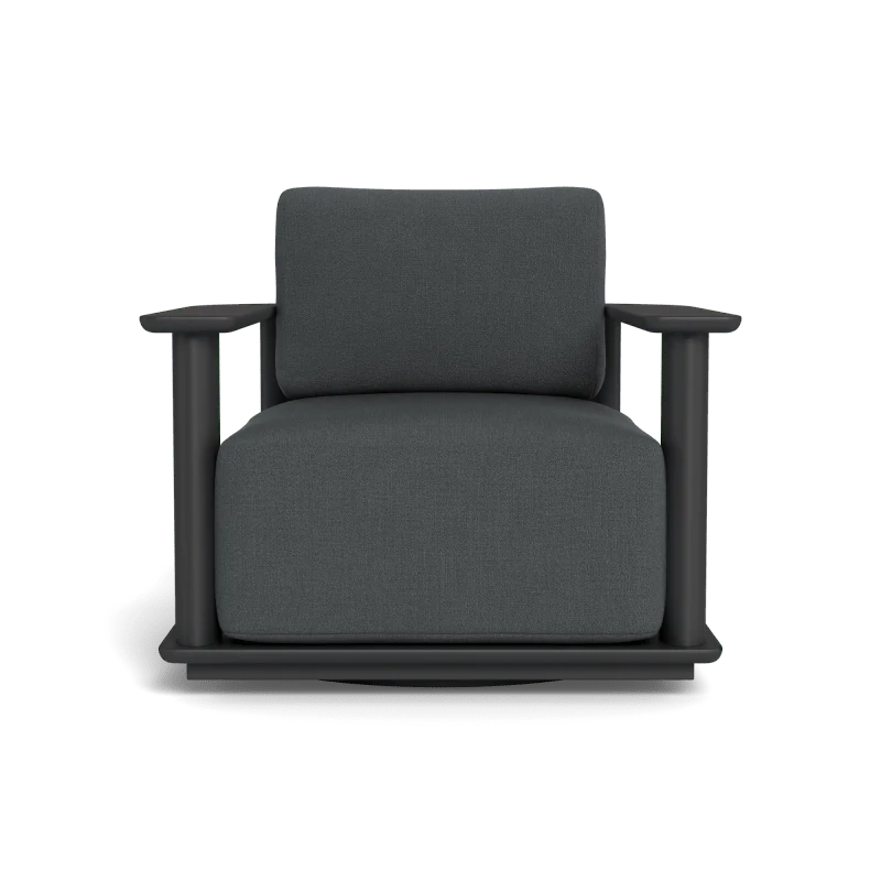 Newport Aluminum Barrel Swivel Lounge Chair - Image 88
