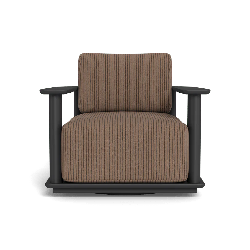 Newport Aluminum Barrel Swivel Lounge Chair - Image 91
