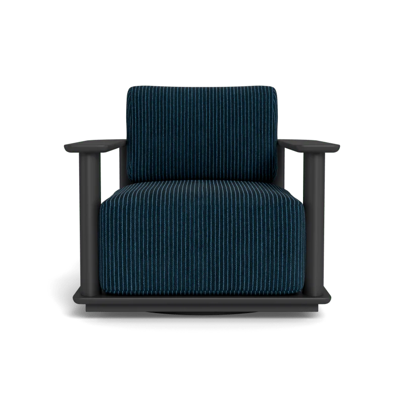 Newport Aluminum Barrel Swivel Lounge Chair - Image 92