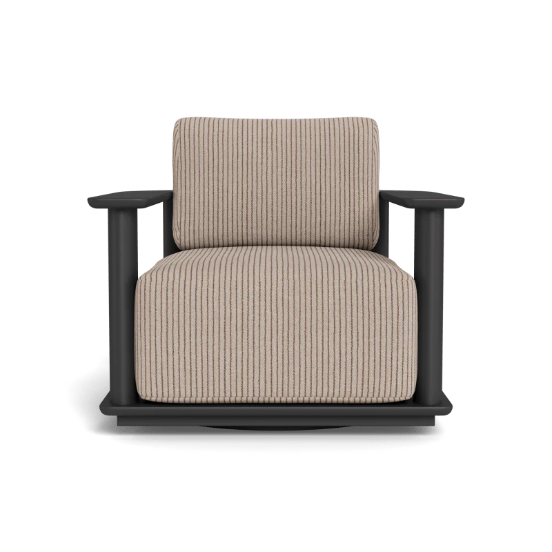 Newport Aluminum Barrel Swivel Lounge Chair - Image 93