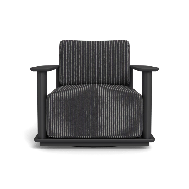 Newport Aluminum Barrel Swivel Lounge Chair - Image 95