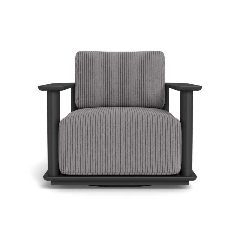 Newport Aluminum Barrel Swivel Lounge Chair - Image 96