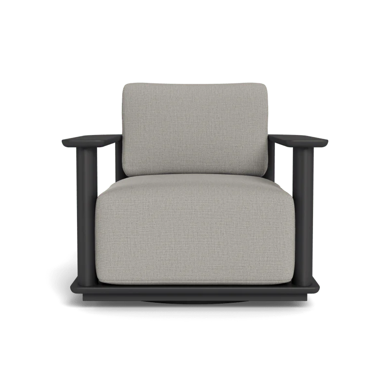Newport Aluminum Barrel Swivel Lounge Chair - Image 99