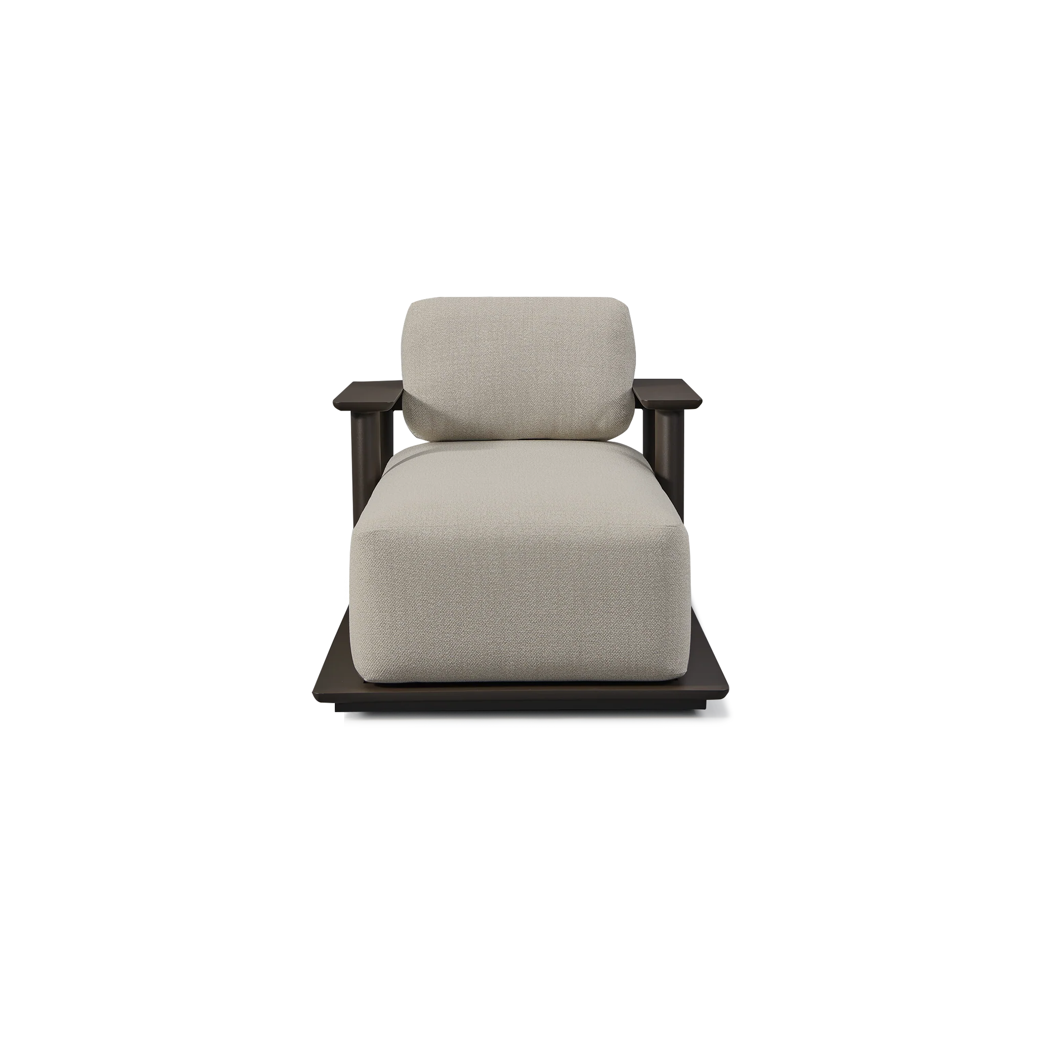 Newport Aluminum Fixed Chaise - Image 3