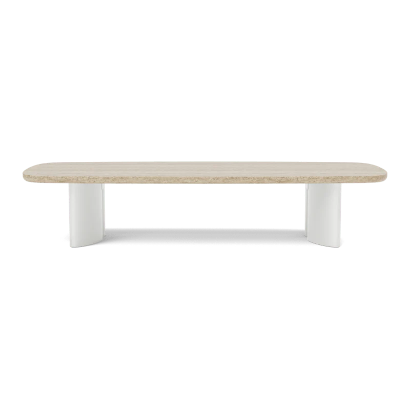 Newport Aluminum Rectangle Coffee Table 76" - Image 10