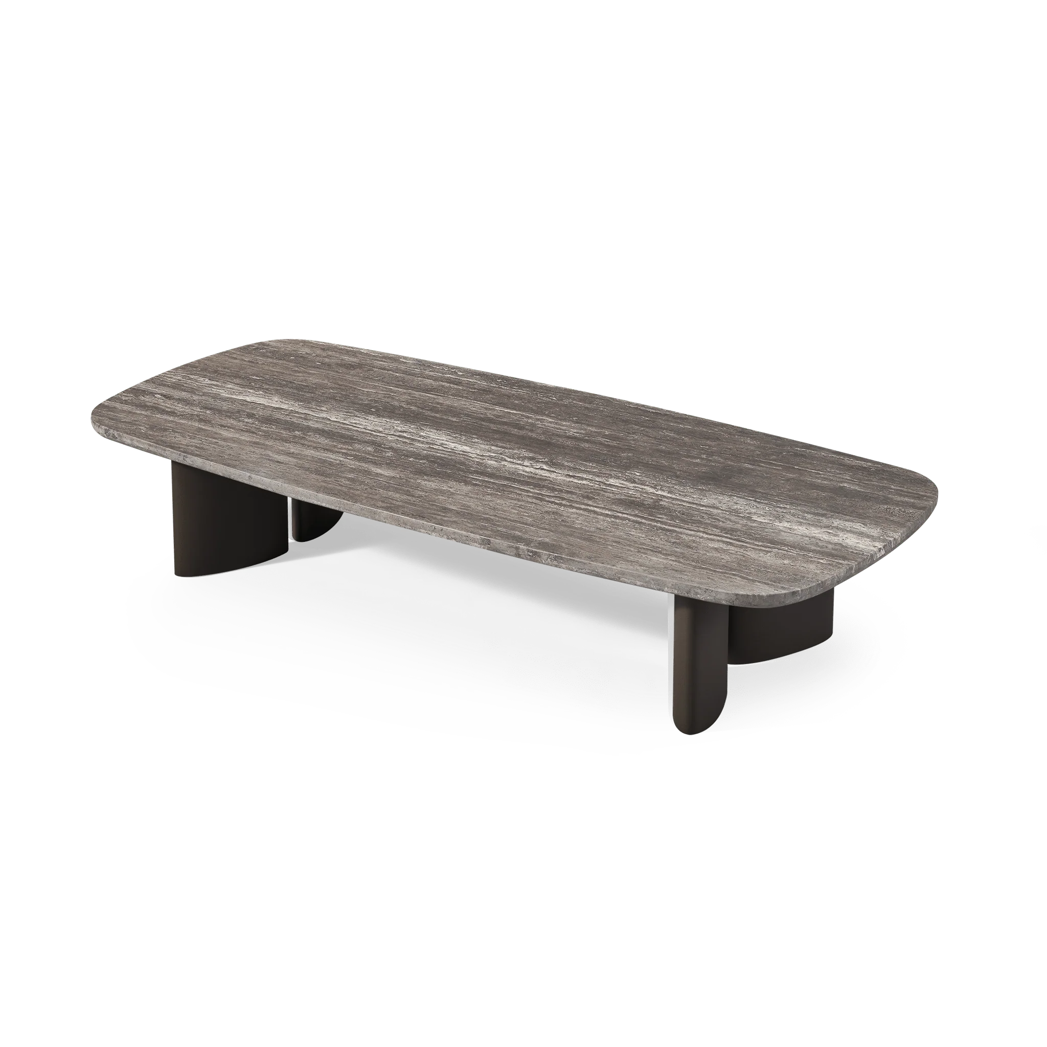 Newport Aluminum Rectangle Coffee Table 76" - Image 3