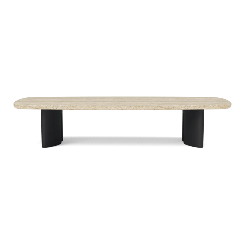 Newport Aluminum Rectangle Coffee Table 76" - Image 7