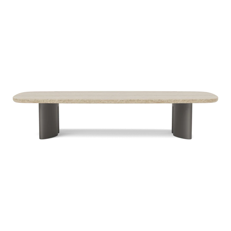 Newport Aluminum Rectangle Coffee Table 76" - Image 9