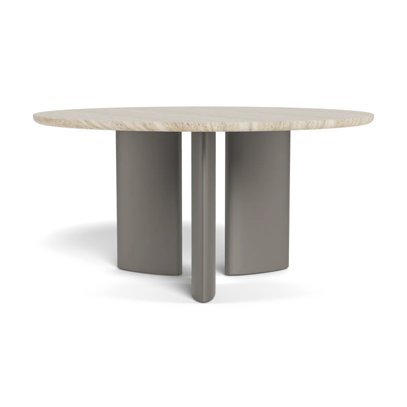Newport Aluminum Round Dining Table 60" - Image 8