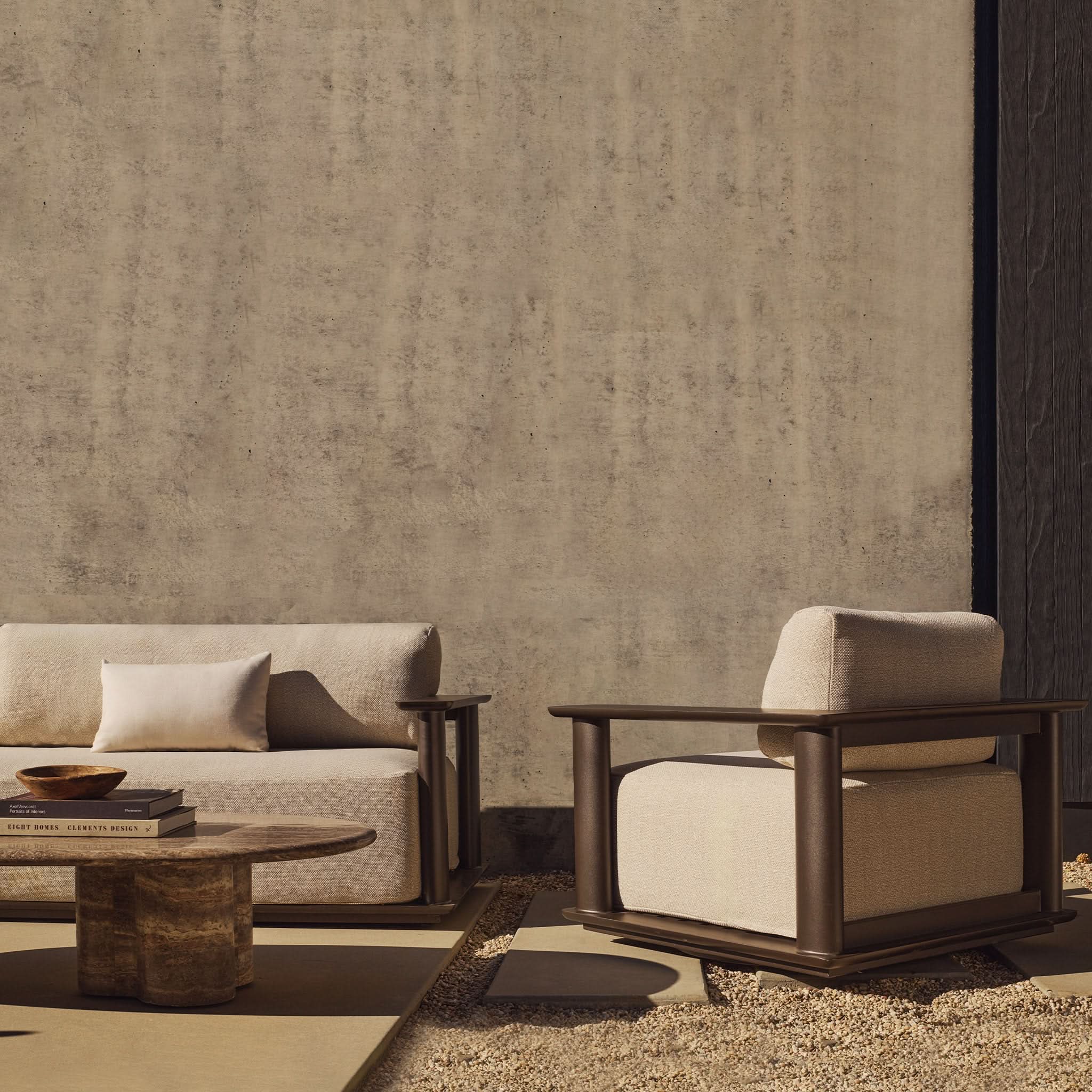 Newport Aluminum Sofa 108" - Image 11