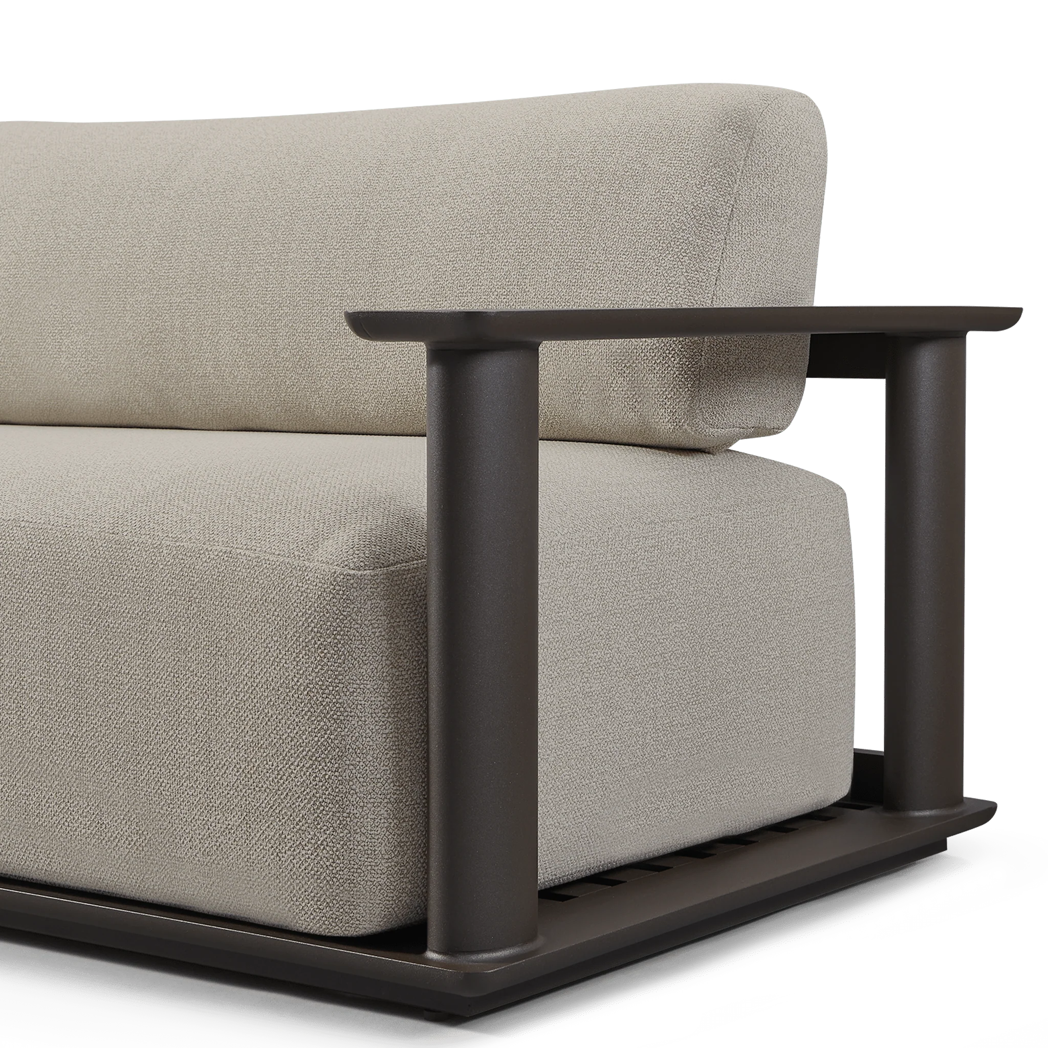 Newport Aluminum Sofa 108" - Image 7