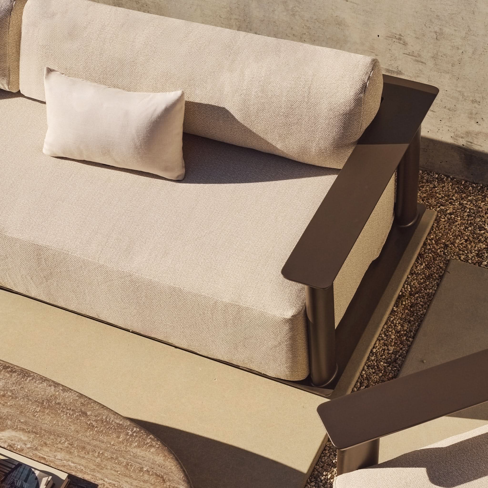 Newport Aluminum Sofa 108" - Image 8