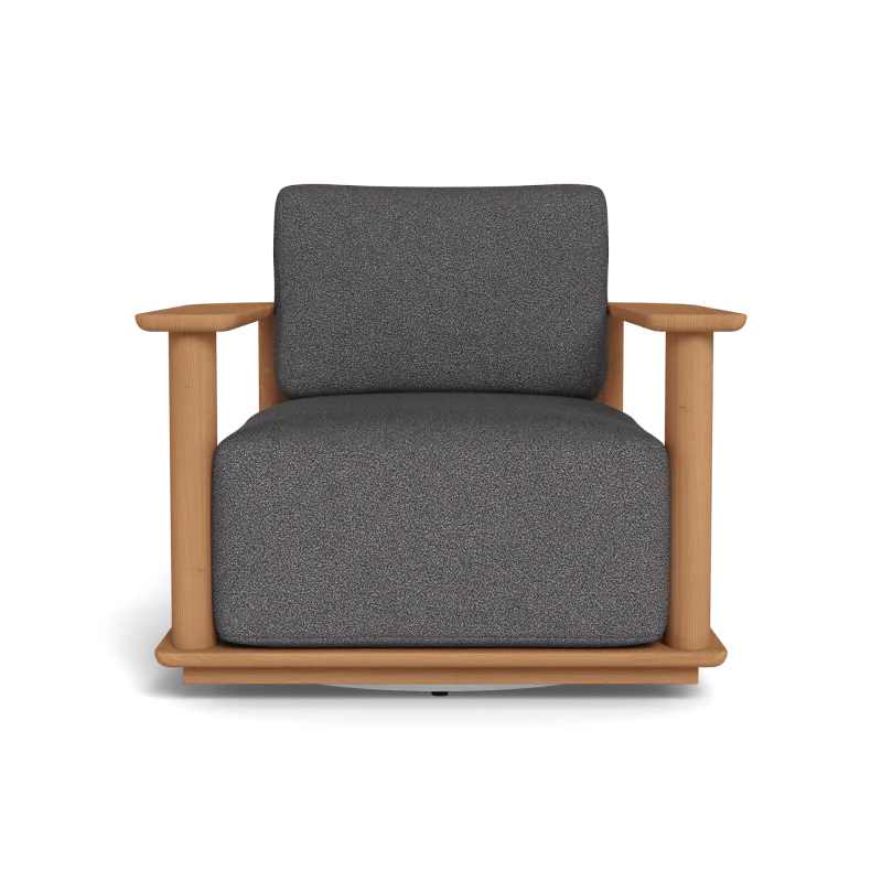 Newport Teak Barrel Swivel Lounge Chair - Image 35