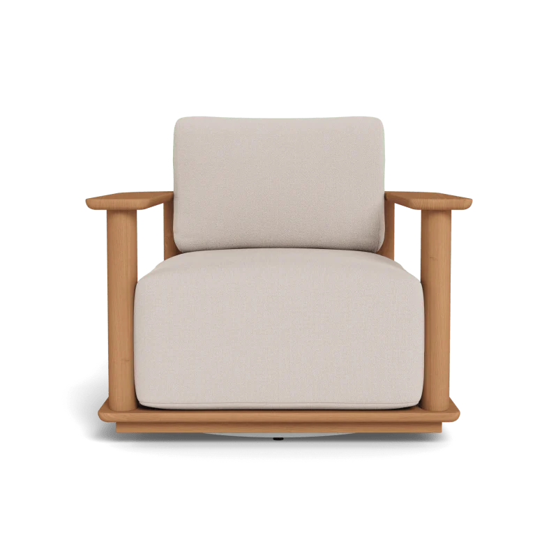 Newport Teak Barrel Swivel Lounge Chair - Image 58