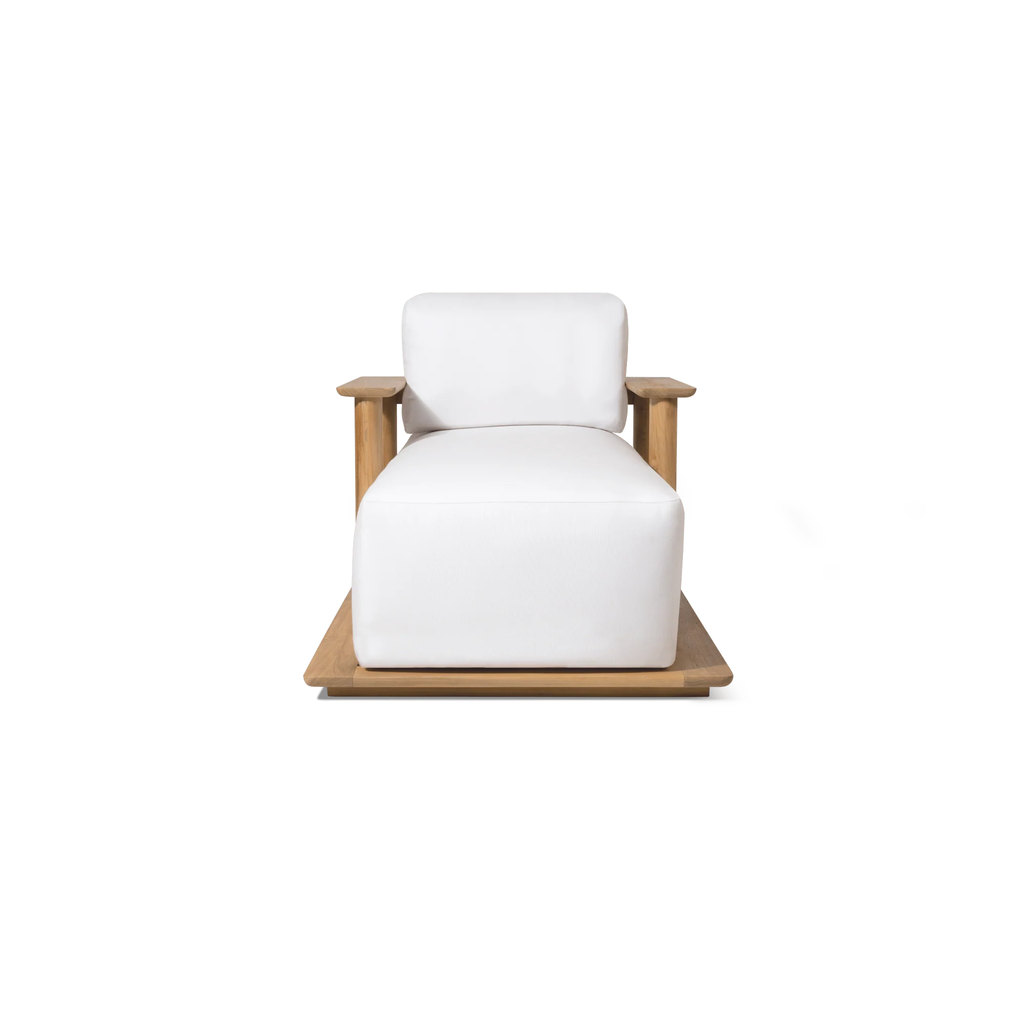 Newport Teak Fixed Chaise - Image 3