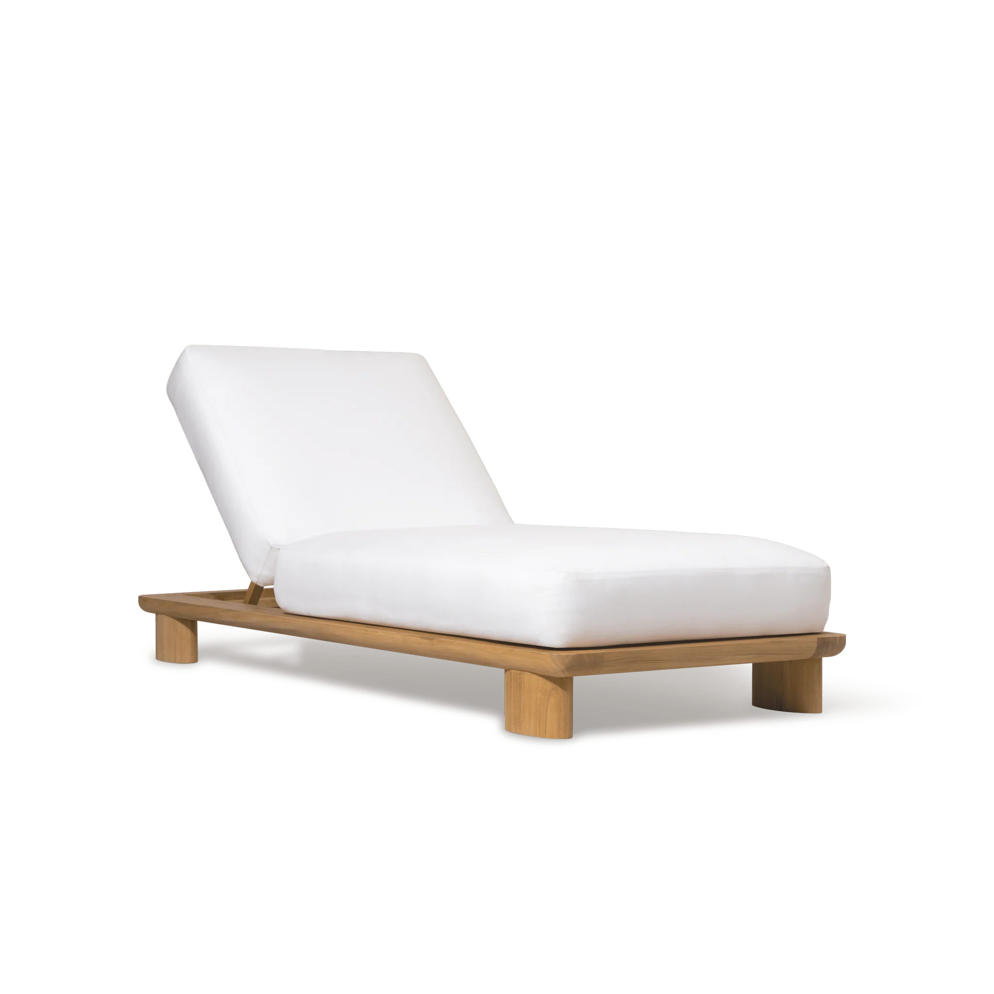 Newport Teak Sun Lounge - Image 3
