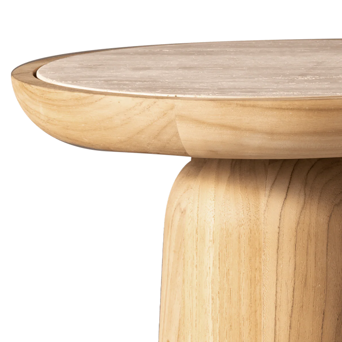 Nova Teak Round Side Table - Image 2