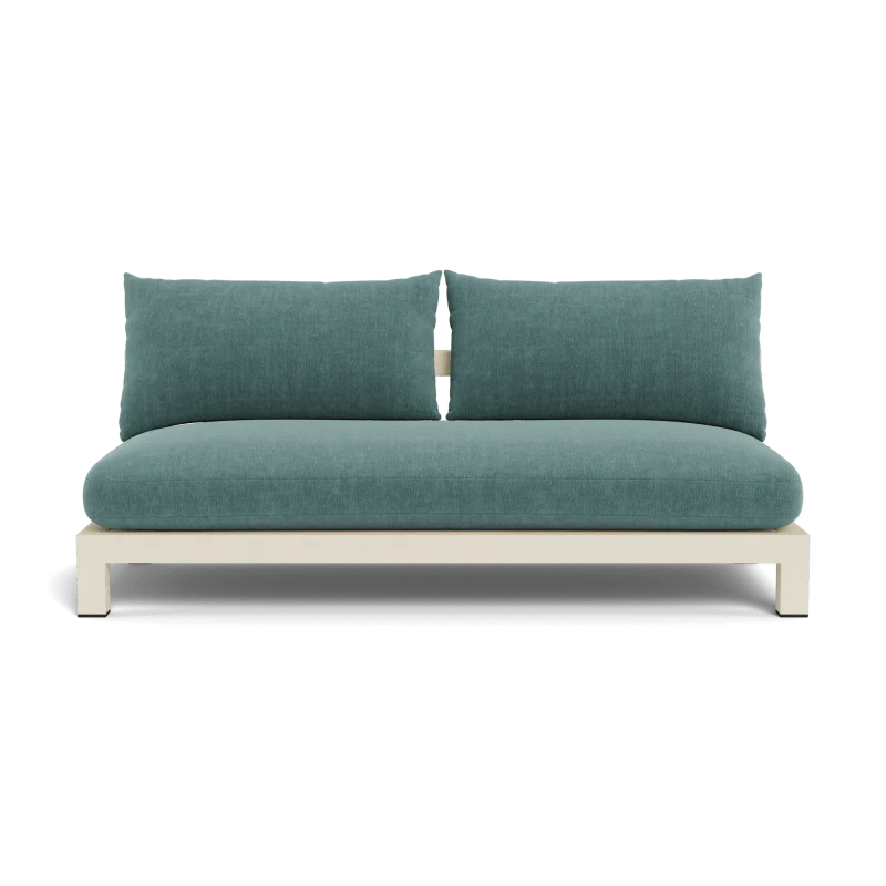 Pacific Aluminum 2 Seat Armless Sofa - Image 101