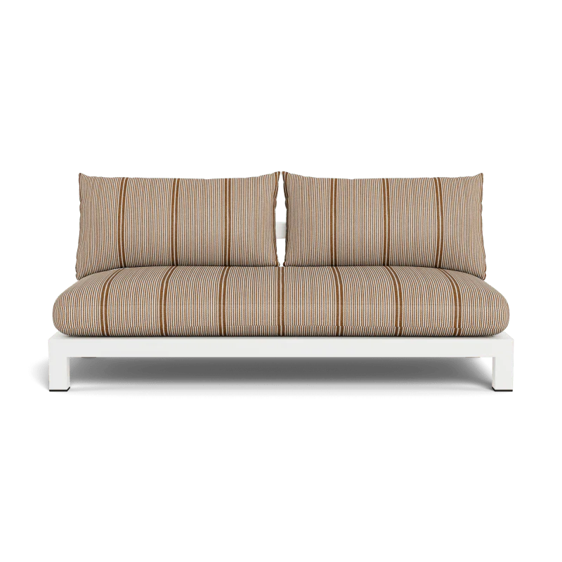 Pacific Aluminum 2 Seat Armless Sofa - Image 125