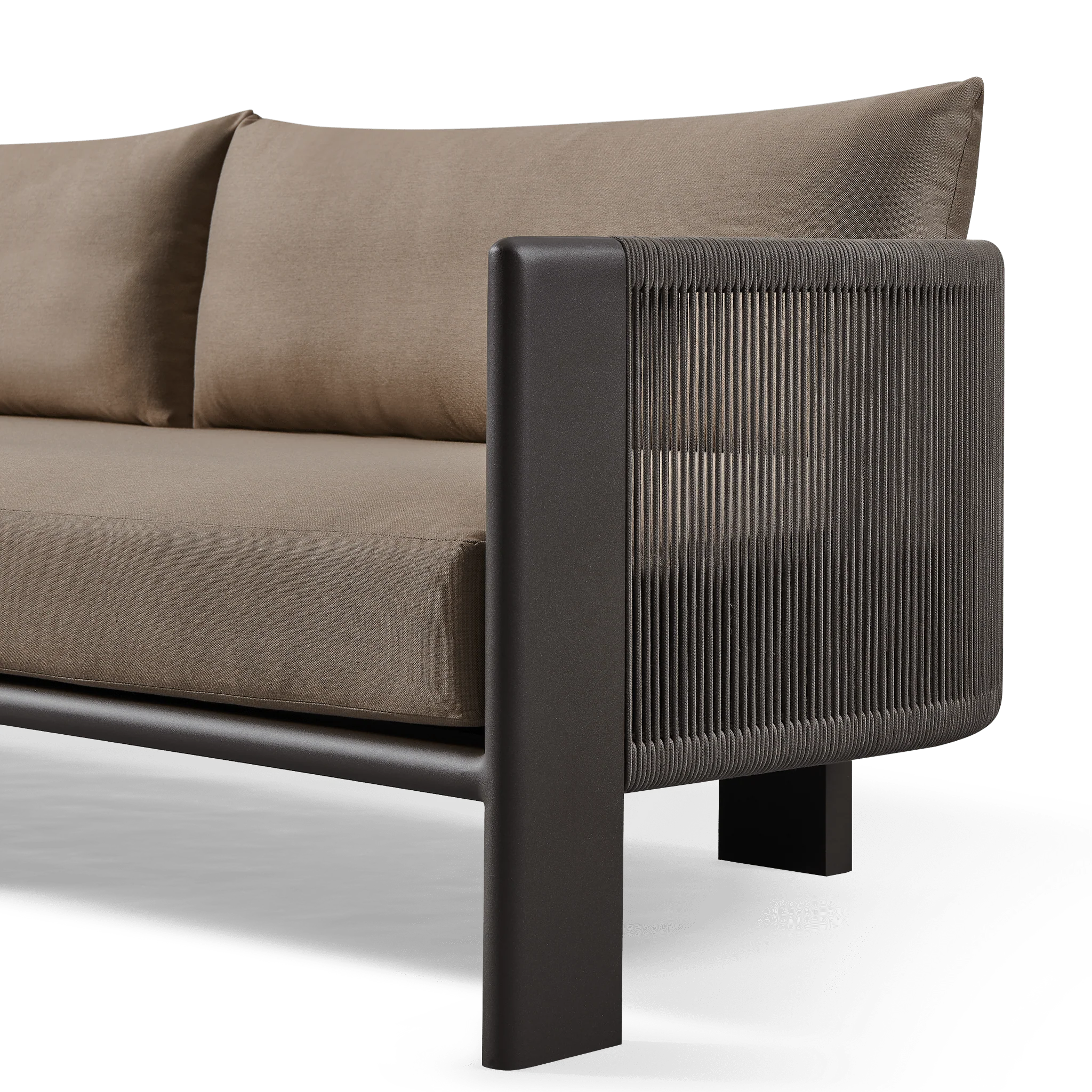 Palm Beach Aluminum 3 Seat Sofa - Image 6