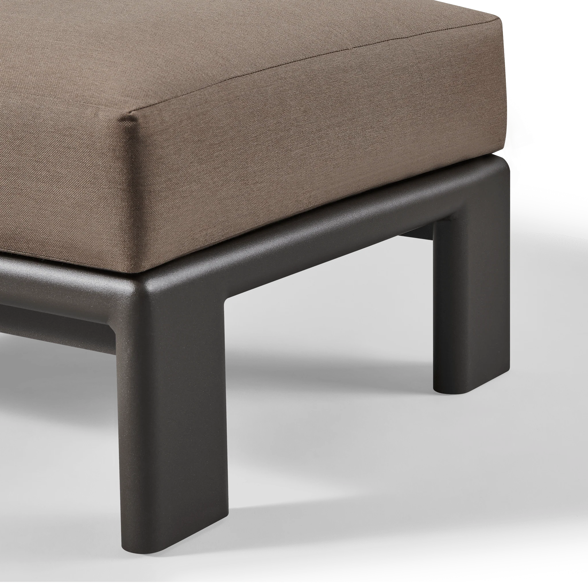Palm Beach Aluminum Ottoman - Image 4
