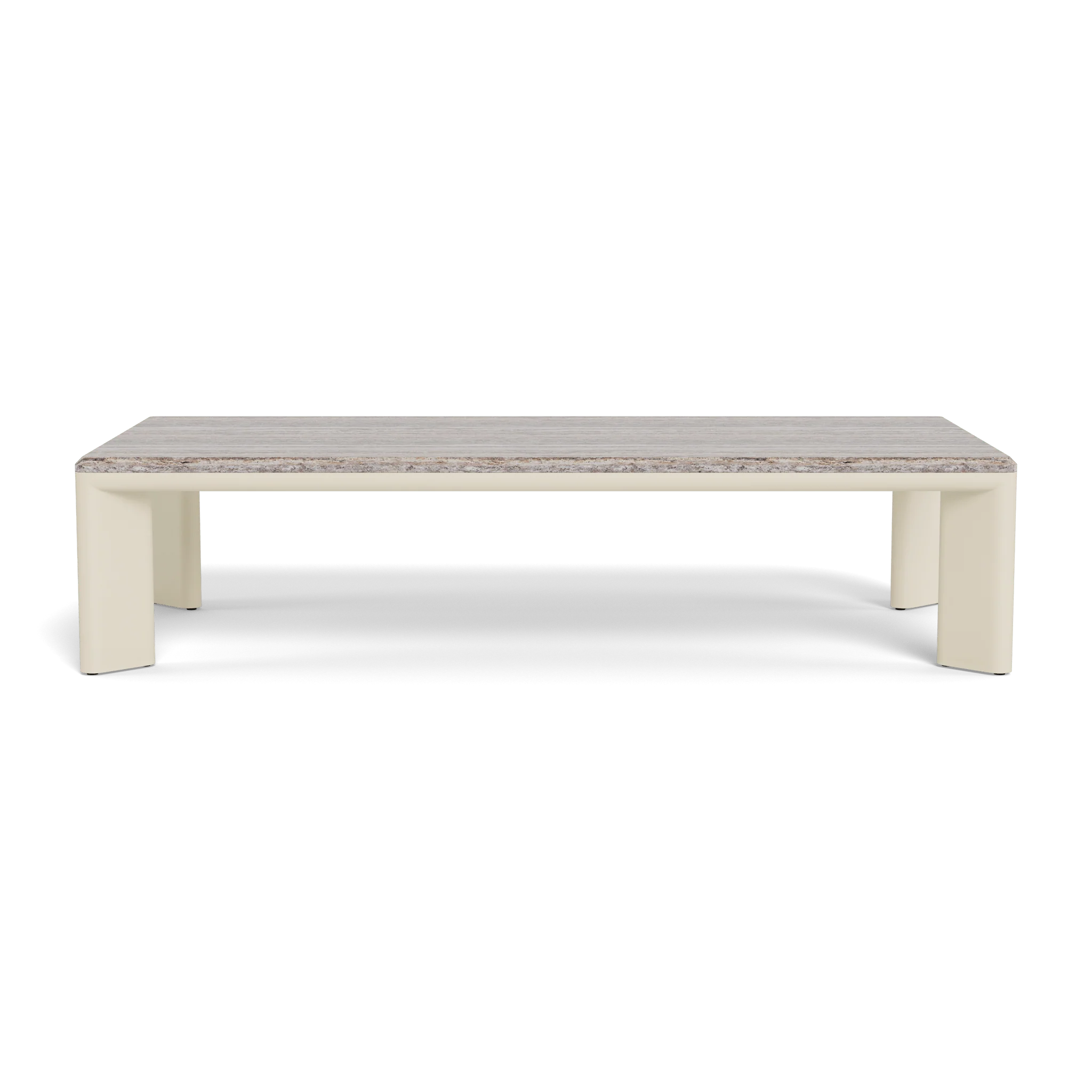 Palm Beach Aluminum Rectangle Coffee Table - Image 10